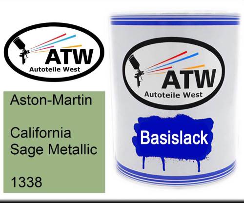 Aston-Martin, California Sage Metallic, 1338: 1L Lackdose, von ATW Autoteile West.